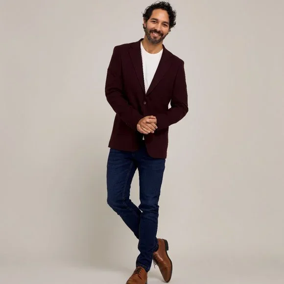 The Merlot Winter Slim Fit Blazer